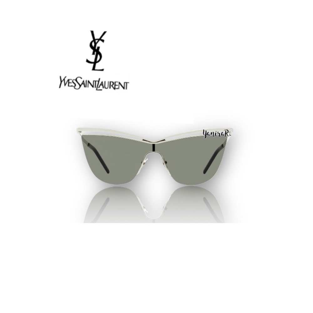 Saint Laurent Cat Eye Sunglasses SL 249 002 Silver/Black 99mm YSL